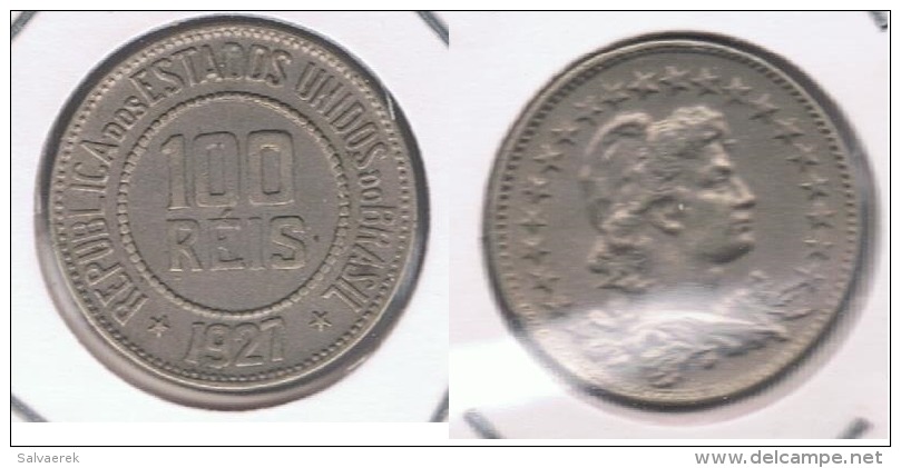 BRASIL 100 REIS 1927 X - Brasil