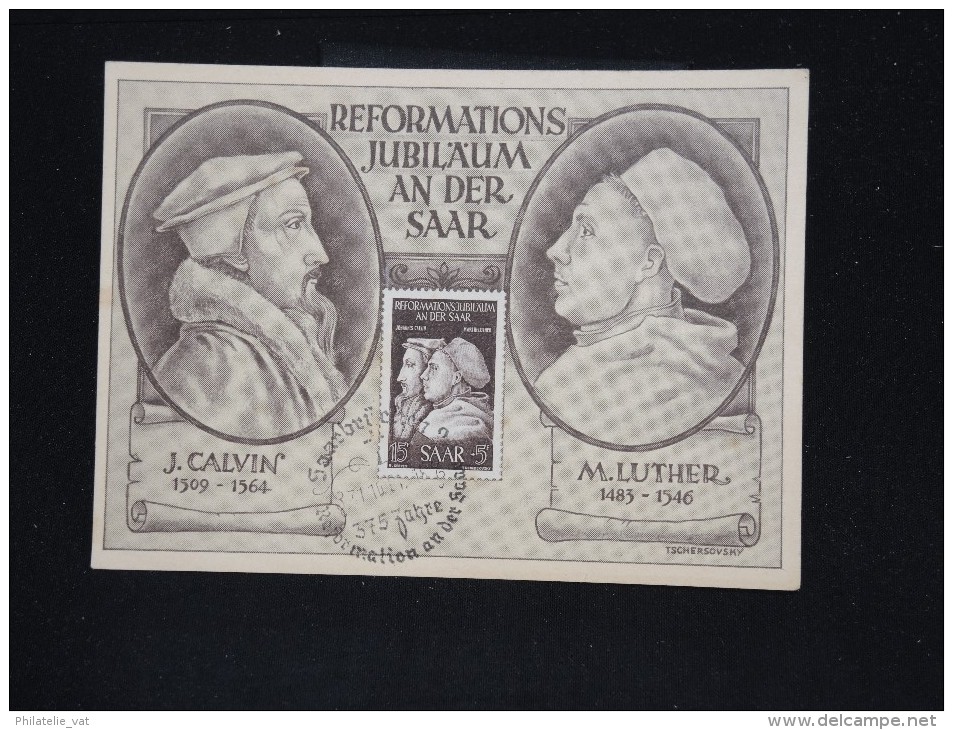 SARRE - Carte Maximum De Calvin Et Luther En 1951 - à Voir - Lot P9823 - Maximum Cards