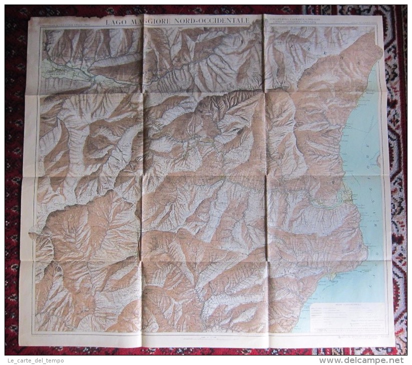 Carta LAGO MAGGIORE NORD-OCCIDENTALE. Istituto Geografico De Agostini - Novara - Carte Geographique