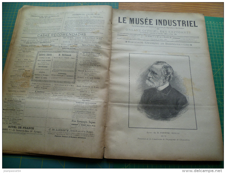 Exposicion universal de Barcelona - 1888. 33 n° du "Musée industrielle"