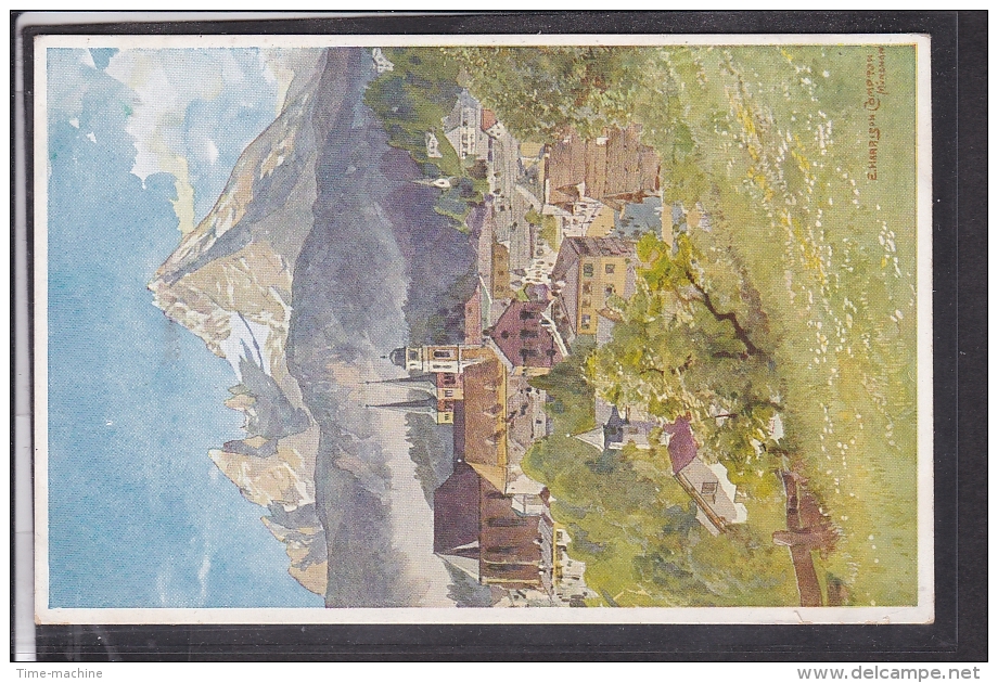 Künstlerpostkarte  E.H.Compton Berchtesgaden - Compton, E.T.