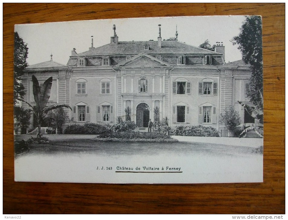 Château De Voltaire à Ferney "carte Animée "" - Ferney-Voltaire