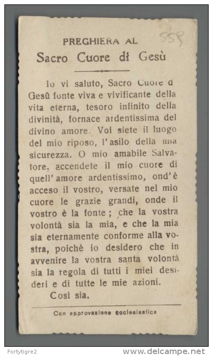 E559 EB N. 171 SACRO CUORE DI GESU FUSTELLATO Ed. Enrico Beretta - Religione & Esoterismo