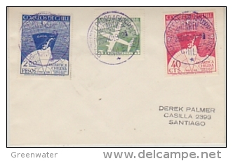 Chile 1962 Antarctica Cover Base Pedro Aguirre Cerda Ca 25 Dic 1962 (25142) - Chili