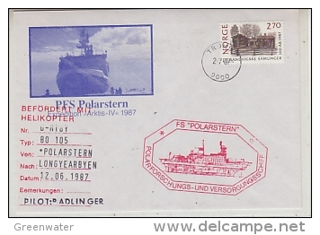 Norway 1987 Heliflight From Polarstern To Longyearbyen, Spitsbergen (25144) - Polar Flights