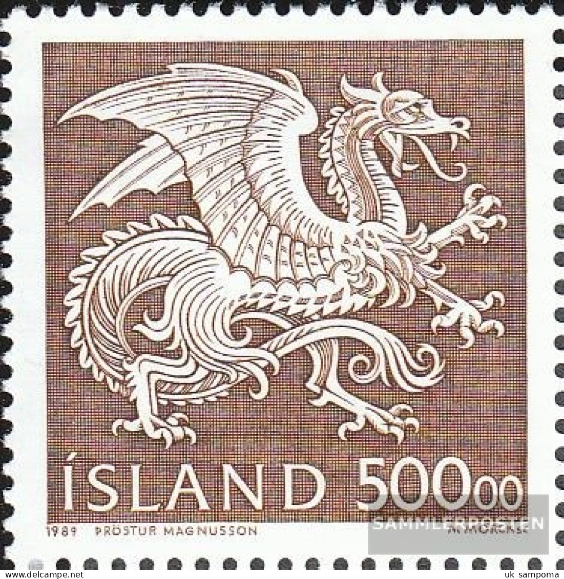 Iceland 703 (complete Issue) Unmounted Mint / Never Hinged 1989 State Emblem - Ongebruikt