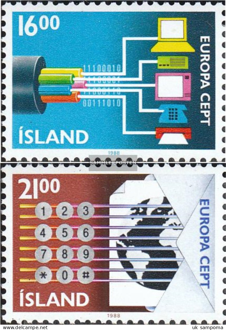 Iceland 682-683 (complete Issue) Unmounted Mint / Never Hinged 1988 Transport - Ungebraucht