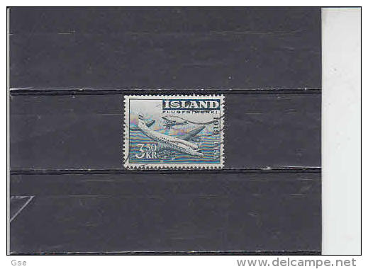 ISLANDA  1959 - Unificato   A 30° - - Poste Aérienne