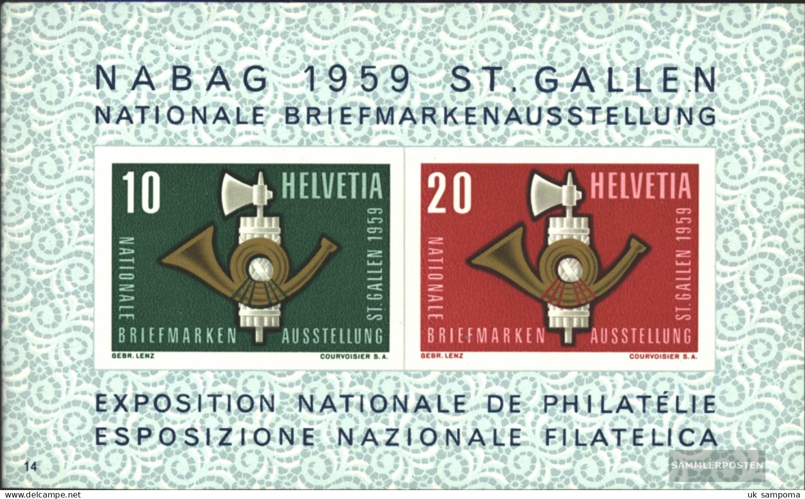 Switzerland Block16 (complete.issue) Unmounted Mint / Never Hinged 1959 NABA St. Gallen - Blokken