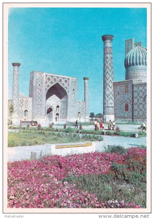 Uzbekistan -  Samarkand - Registan Square - Ulugbeg Ulugbek Madrassah Madrasa - Islam
