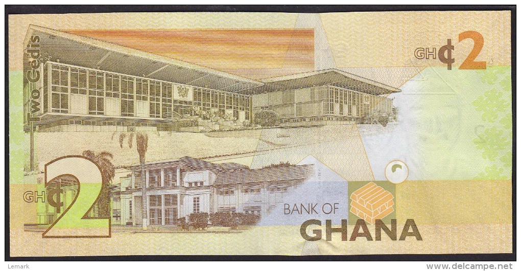 Ghana 2 Cedi 2010 P37A AUNC - Ghana