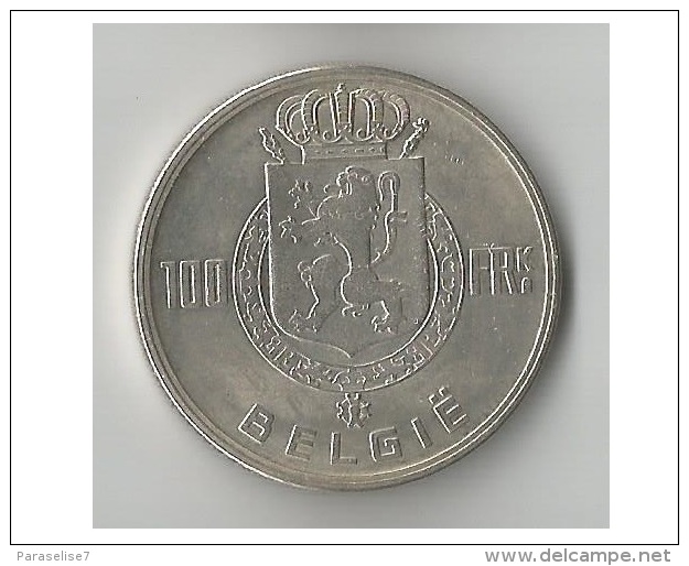 BELGIQUE  100  FRANK 1949 ARGENT - 100 Francs