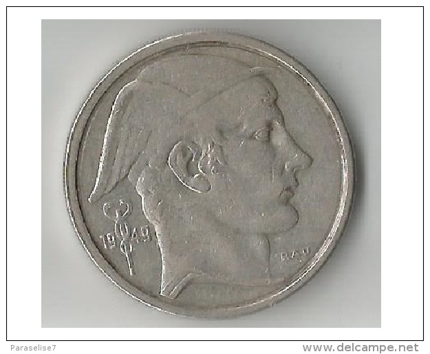 BELGIQUE  50  FRANCS 1949 ARGENT - 50 Francs