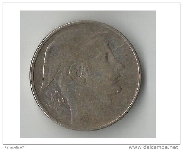 BELGIQUE  20  FRANCS 1951 ARGENT - 20 Franc
