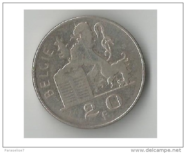 BELGIQUE  20  FRANCS 1951 ARGENT - 20 Francs
