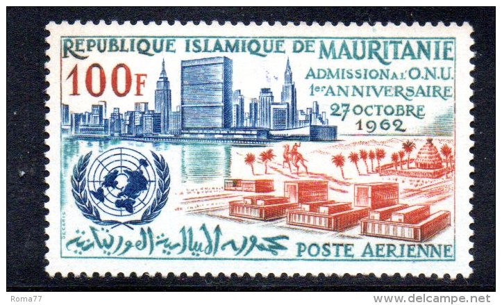 GF824 - MAURITANIA , Posta Aerea N. 22  ***  MNH  Onu - Mauritania (1960-...)