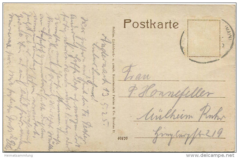 Andernach - Total - Verlag Fabian & Co Breslau Gel. 1925 - Andernach