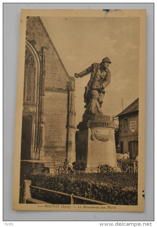 ROUTOT  LE MONUMENT AUX MORTS  LA POSTE - Routot