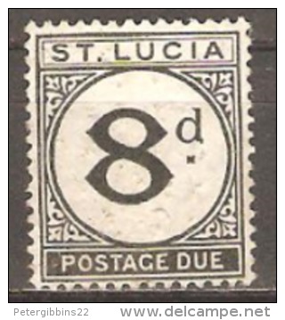 Saint Lucia 1933 SG D6 Mounted Mint. - Ste Lucie (...-1978)