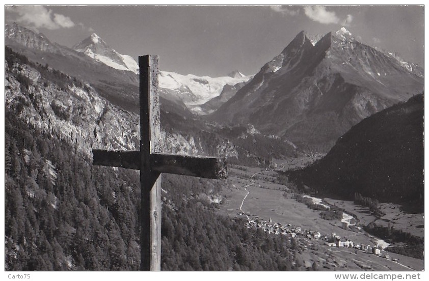 Suisse - Evolène - La Croix De Volovron - 1961 - Evolène