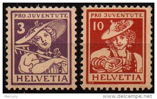 SUISSE - Pro Juventute 1916 - 2 Valeurs Neuves LUXE - Nuovi