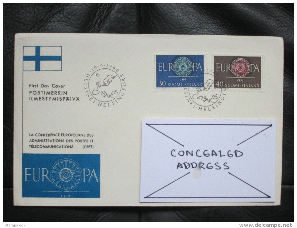 1960 Finland - Europa CEPT - Postally-used FDC - 1960