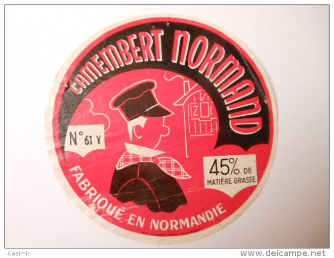 A-61093 - étiquette De Fromage - Camembert NORMAND - Fromagerie De LA FERRIERE BOCHARD - Orne 61Y - Cheese