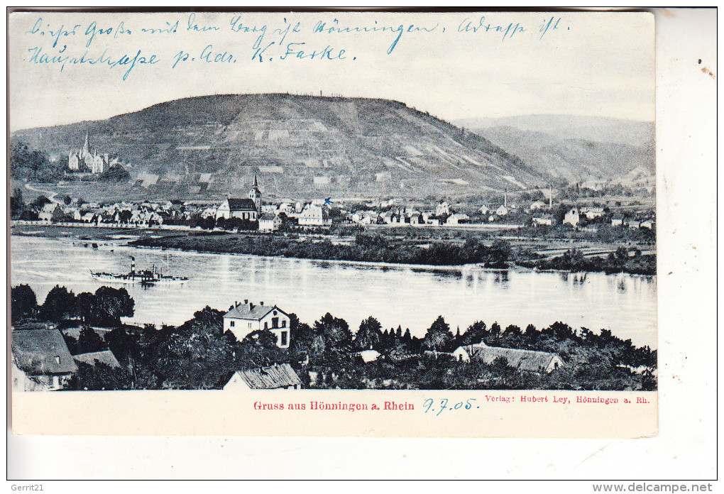 5462 BAD HÖNNINGEN, Gruss Aus...., 1905 - Bad Hönningen