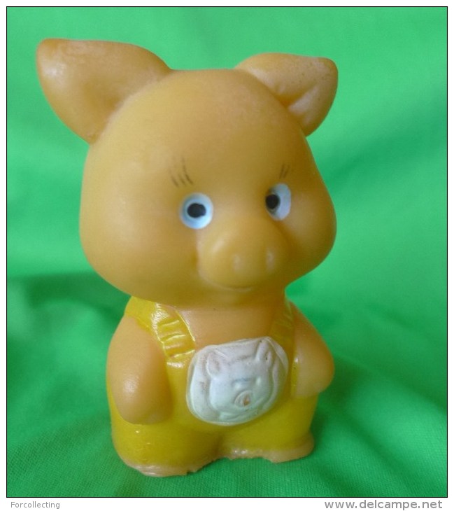 Vintage Rubber Toy - Small Rubber PIG Piggy - Schweine