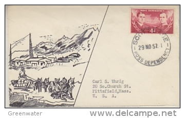 Ross Dependency 1957 Cover Ca 29 No 57  (25159) - Bases Antarctiques