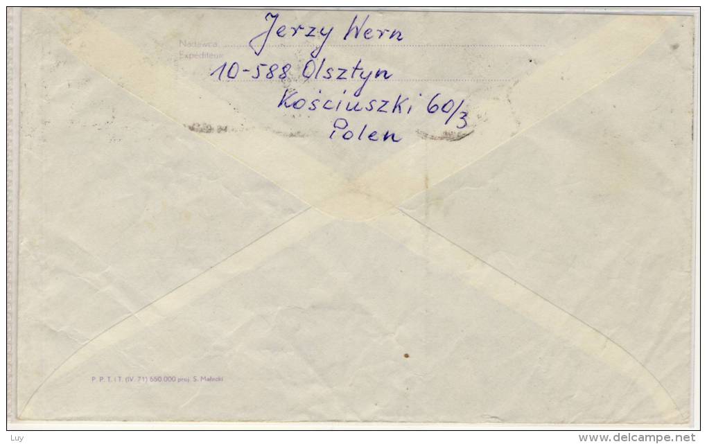 POLAND - POLSKA - Airmail Cover , Entire Postal CHOPIN - Vliegtuigen