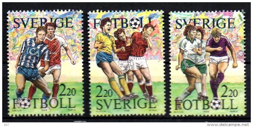 SUEDE  Carnet  N°  1489/91  * *   1988   Football  Soccer Fussball - Neufs