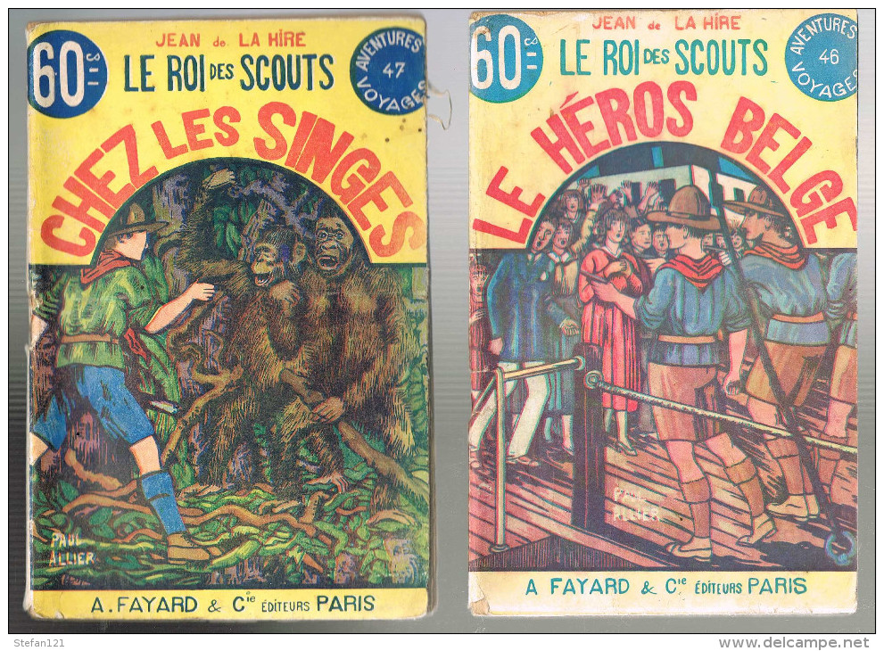 Lot de 19 livres - Le Roi des Scouts - 1931 -  Du N° 27 au N° 54