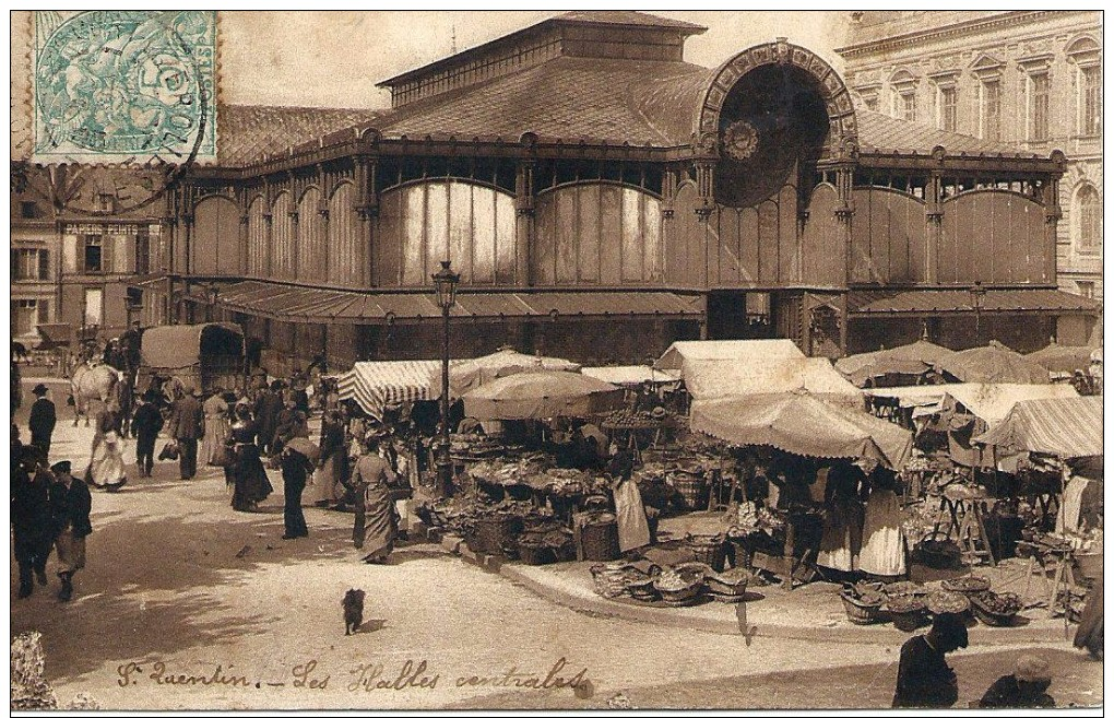 SAINT-QUENTIN - Les Halles Centrales - Carte Animée. - Saint Quentin