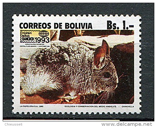 (cl. 5 - P.23) Bolivie *  N° 806 (ref. Michel Au Dos)  -  Rongeur : Le Chinchilla - - Bolivie