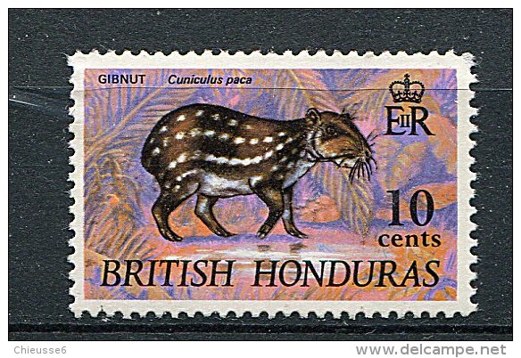 (cl. 5 - P.25) Honduras Britannique **  N° 222 (ref. Michel Au Dos)  -  Rongeur : Le Paca - British Honduras (...-1970)