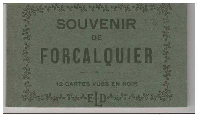 Alpes De Haute Provence FORCALQUIER Album De 12 Cartes - Other & Unclassified