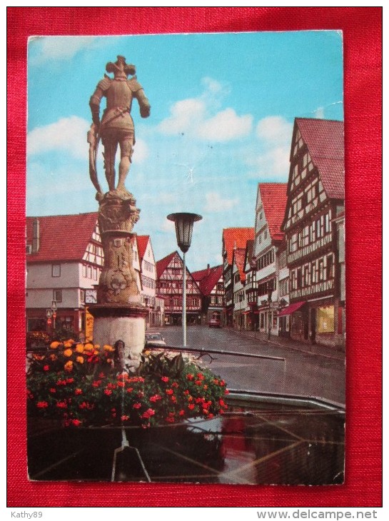 LEONBERG (allemagne) Marktplatz Cpm Timbrée - Leonberg