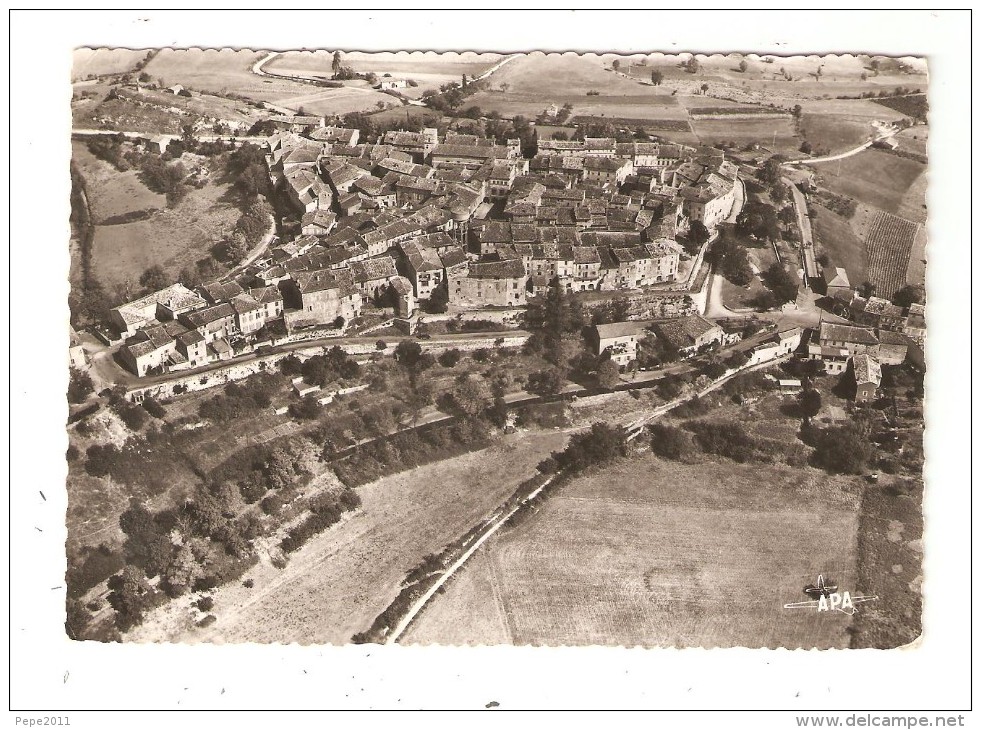 CPA 81 CASTELNAU DE MONTMIRAL Vue Aérienne : Peu Commune  1957 - Castelnau De Montmirail