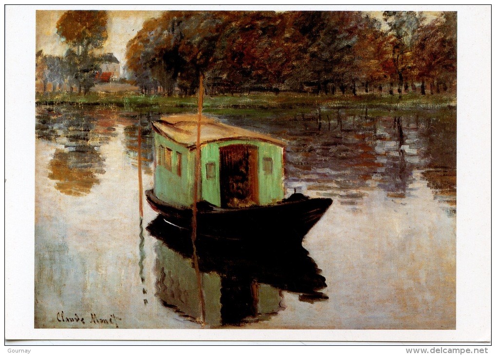 Argenteuil 1874 Le Bateau Atelier  - Claude Monet - Pintura & Cuadros