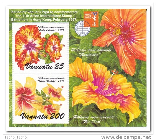 Vanuatu 1997, Postfris MNH, Flowers - Vanuatu (1980-...)