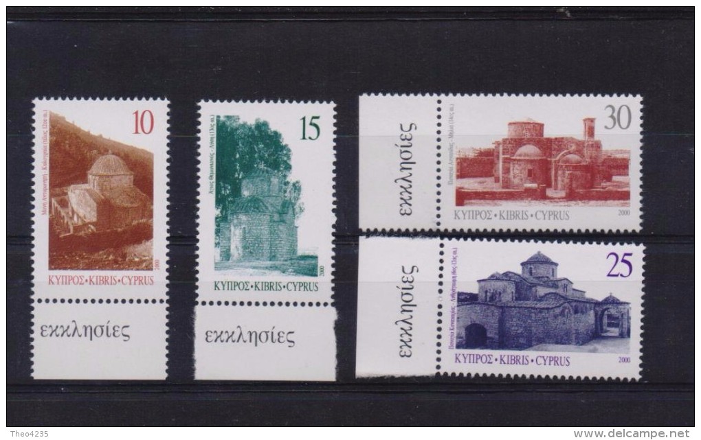 CYPRUS STAMPS CHURCHES OF CYPRUS UNDER TURKISH OCCUPATION  29/6/00-MNH-COMPLETE SET - Unused Stamps