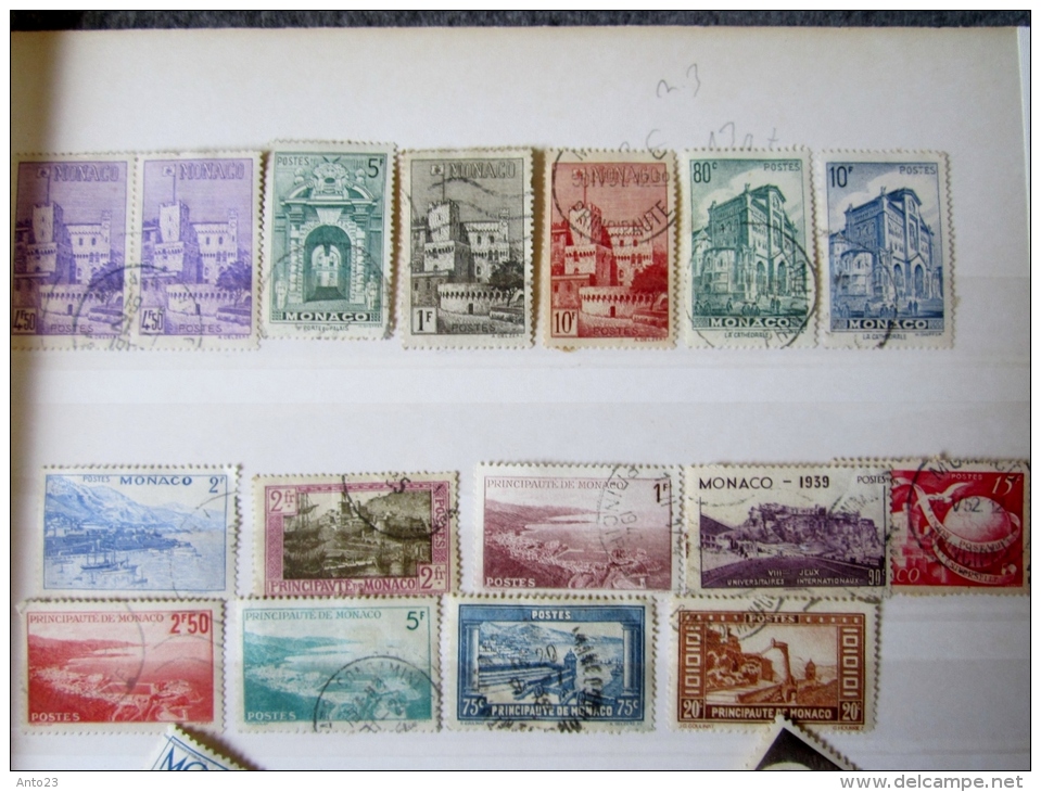 LOT TIMBRE DE MONACO Sur Fragment - Collections, Lots & Series