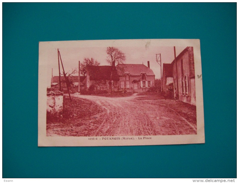 Carte Postale Ancienne De Potangis- La Place - Autres & Non Classés