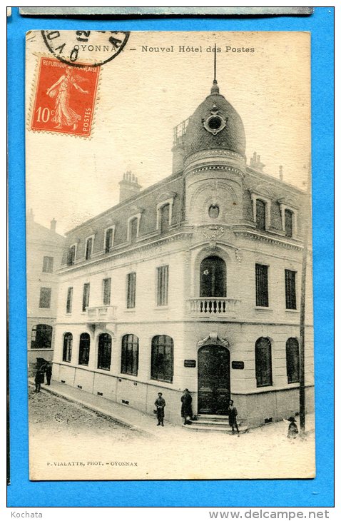 GGE138, Oyonnax, Nouvel Hôtel Des Postes, Animée, Circulée 1919 - Oyonnax