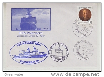 Germany 1987 PFS Polarstern Expedition Arktis IV - 1987 Cover  (25173) - Arktis Expeditionen