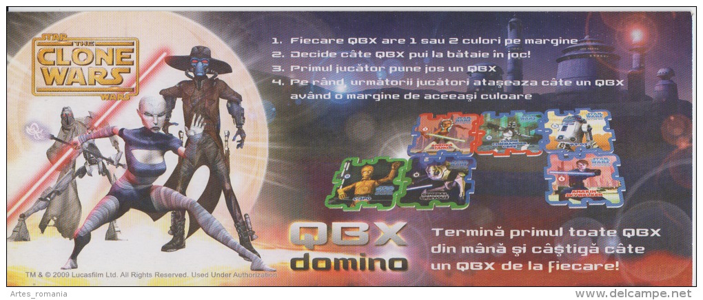 Clone Wars Star QBX Domino 23 X 9 Cm - Autres & Non Classés