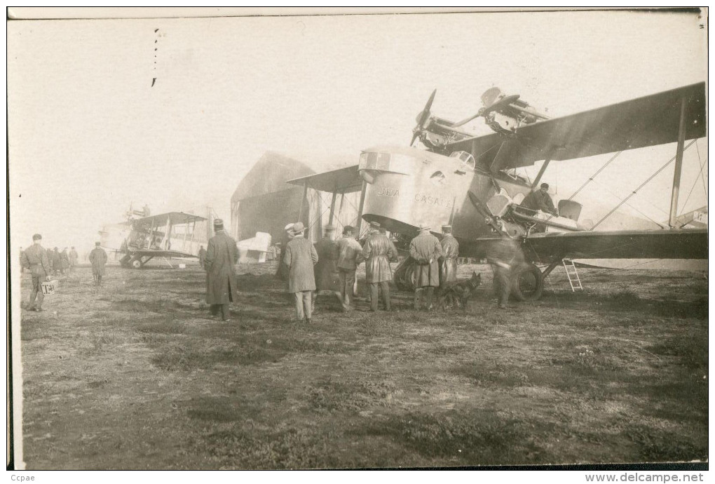 Carte  Photo Biplan Jean Casale (autre Vue) - 1919-1938