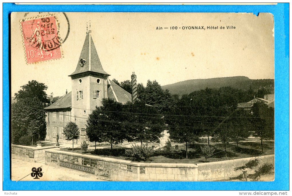 GGE160, Oyonnax, Hôtel De Ville, Circulée 1905 - Oyonnax