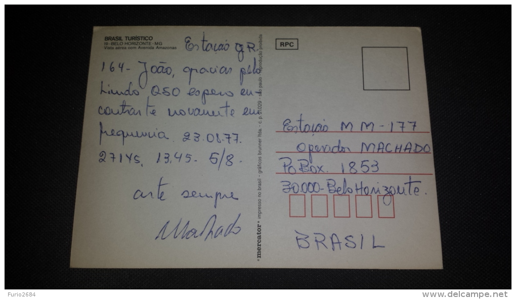 C-45413 BELO HORIZONTE VISTA AEREA COM AVENIDA AMAZONAS - Belo Horizonte